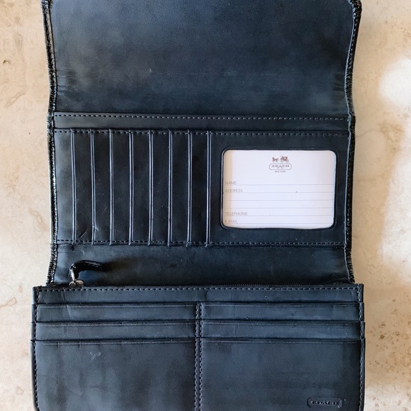 COACH Leather Black Wallet - Picture 3 of 4